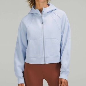 Lululemon Scuba Oversized Full Zip Blue Linen Pastel M/L